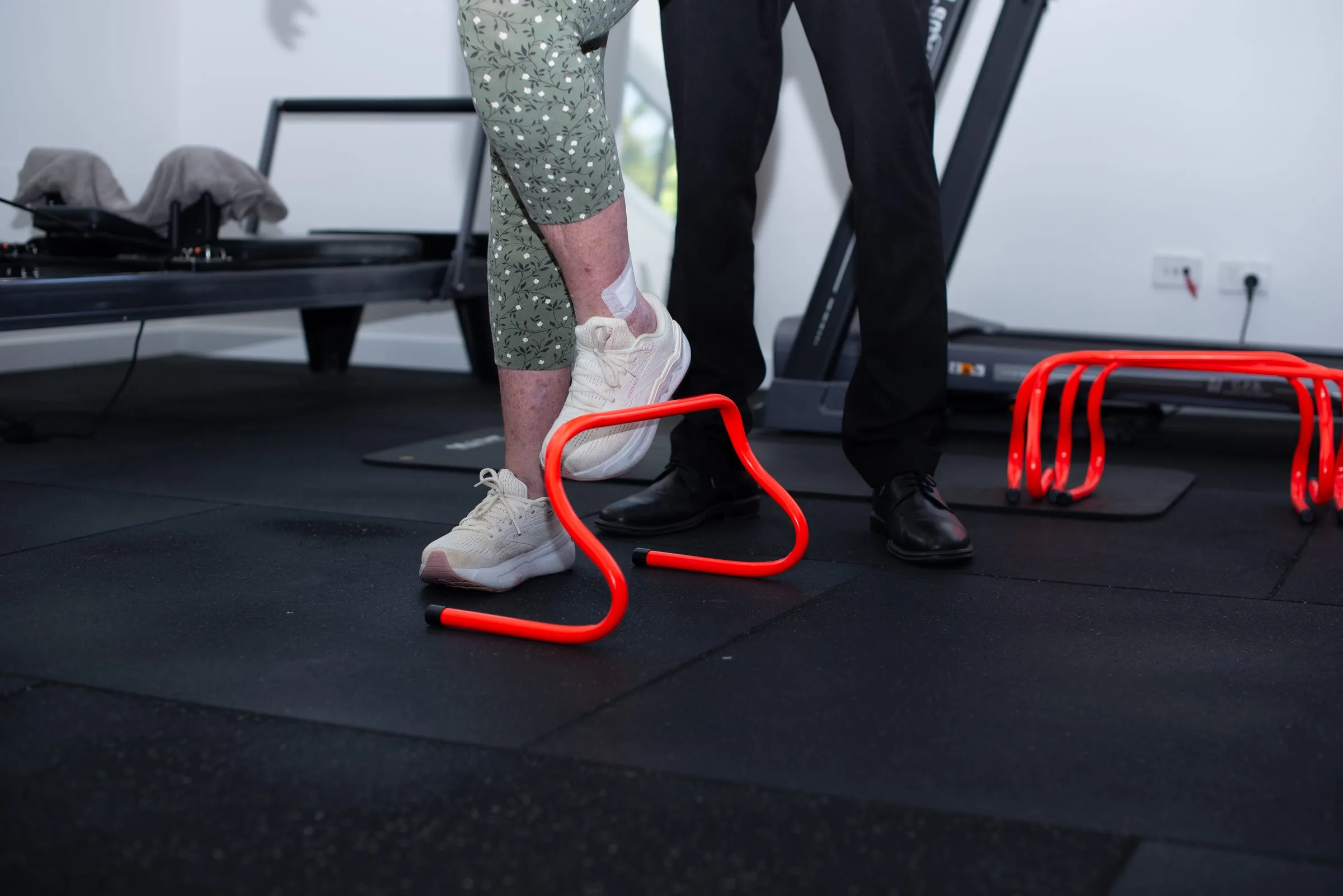 Clients working through a supervised exercise class
